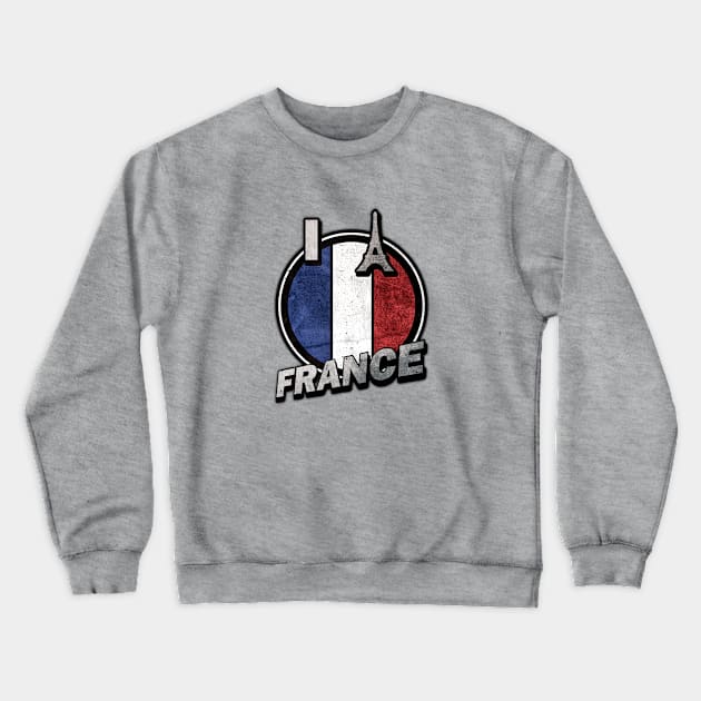 I LOVE FRANCE Crewneck Sweatshirt by KIMIDIGI